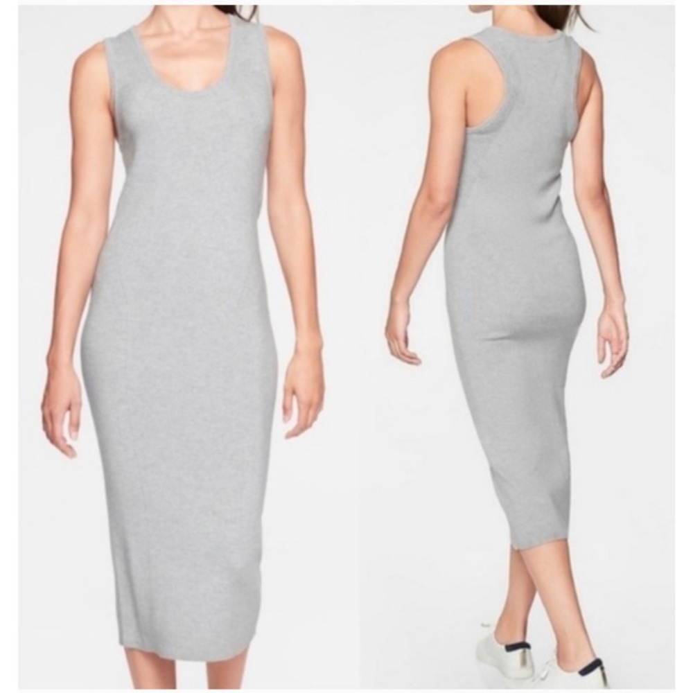Athleta River Rib Maxi Dress gray 29901
